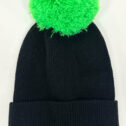 JunaydBeanie-Black-GreenPomPom04052304