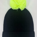 JunaydBeanie-Black-YellowPomPom04052303