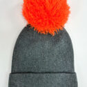 JunaydBeanie-Charcoal-OrangePomPom17042303