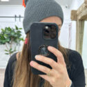 JunaydBeanie-Charcoal-OrangePomPom17052302