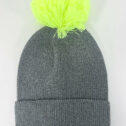 JunaydBeanie-Charcoal-YellowPomPom04052303