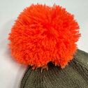 JunaydBeanie-Khaki-OrangePomPom17042301