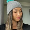 JunaydBeanie-LightGrey-BluePomPom27062202