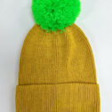 JunaydBeanie-Mustard-GreenPomPom17042302_638e827f-a3ba-4e21-9f2e-a004287e1676