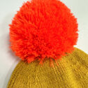 JunaydBeanie-Mustard-OrangePomPom17042301